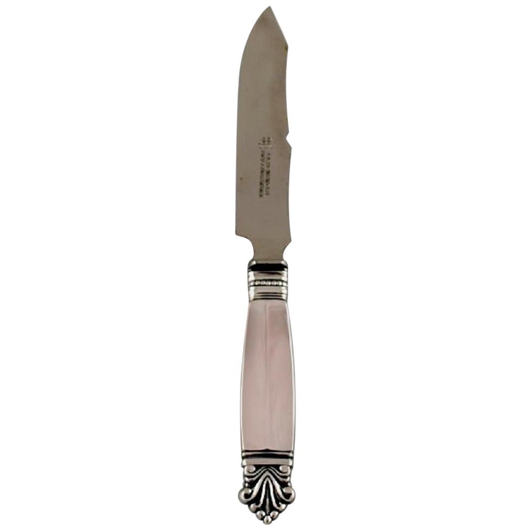 Georg Jensen "Acorn" Cheese Knife in Sterling Silver, Dated 1923