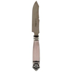 Antique Georg Jensen "Acorn" Cheese Knife in Sterling Silver, Dated 1923