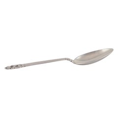 Georg Jensen Acorn dessert spoon in sterling silver.