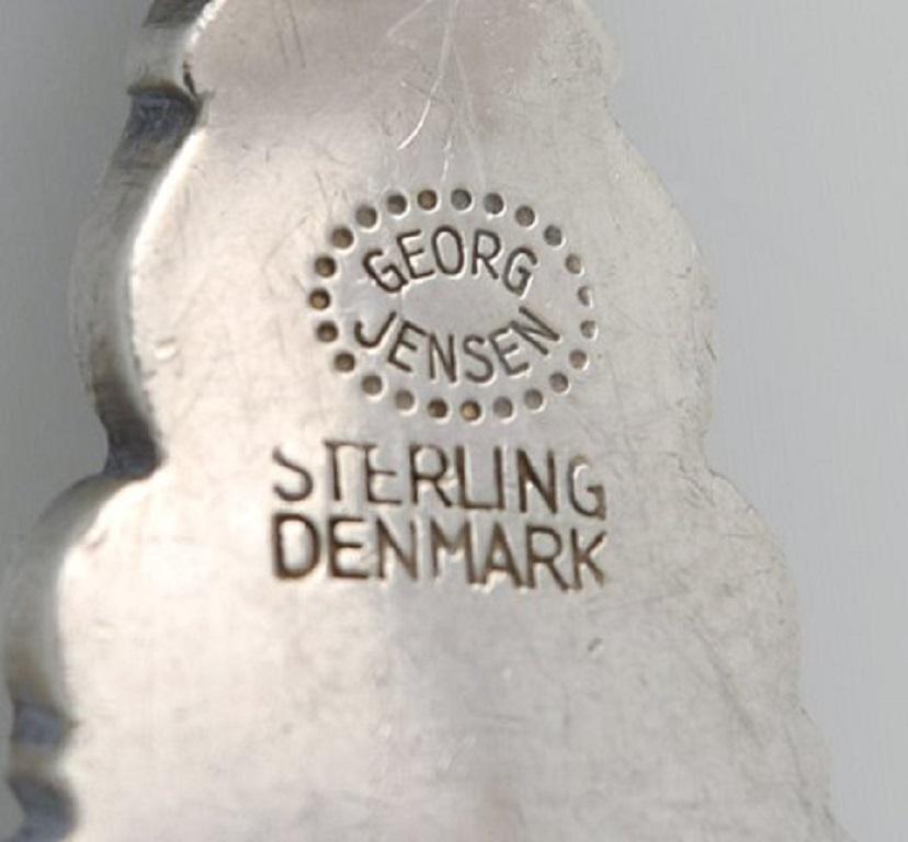 Danish Georg Jensen Acorn Dinner Fork in Sterling Silver, 9 Pcs in Stock For Sale