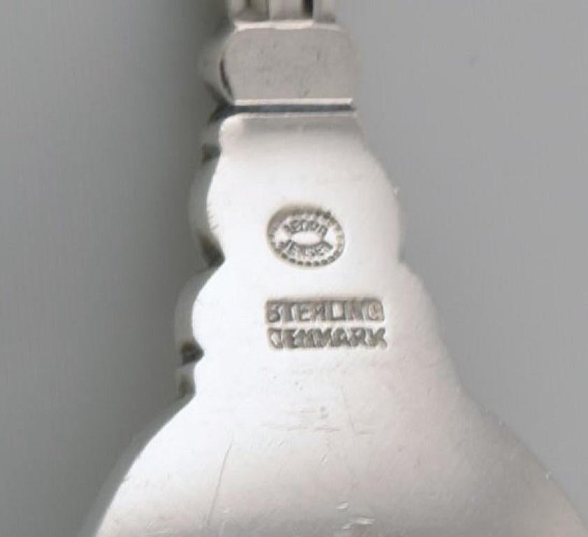 Danish Georg Jensen Acorn Dinner Fork in Sterling Silver, Six Forks Available