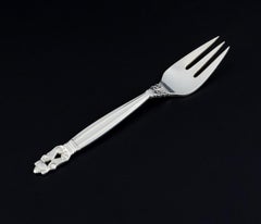 Georg Jensen Acorn, Fish Cutlery for Four People in Sterling Silver