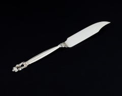 Acorn de Georg Jensen, couverts à poisson pour six personnes en argent sterling.