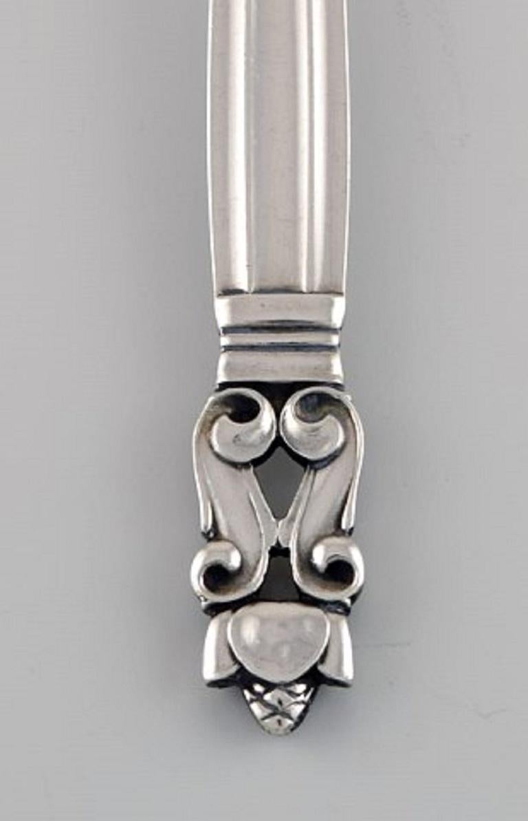 Art Déco Forchetta a forma di ghianda in argento sterling di Georg Jensen in vendita
