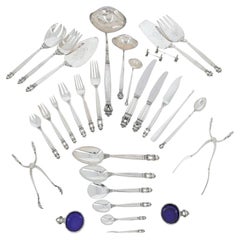 Georg Jensen — "Acorn" Flatware Service (approx. 190 pieces)