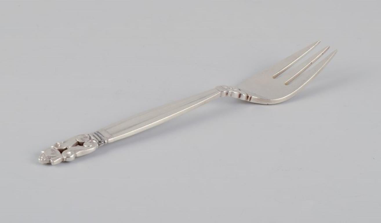 Georg Jensen Bellota. Cuatro tenedores de pescado en plata de ley. Art Decó en venta