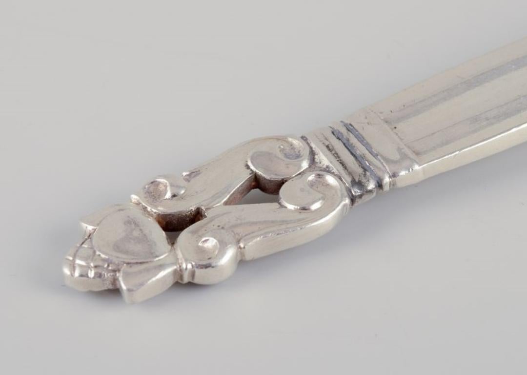 Georg Jensen Bellota. Cuatro tenedores de pescado en plata de ley. en Excelente estado para la venta en Copenhagen, DK
