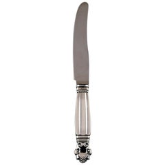 Georg Jensen "Acorn" Fruit Knife in Sterling Silver, 19 Pieces in Stock