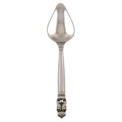Antique Georg Jensen Acorn Grapefruit Spoon in Sterling Silver
