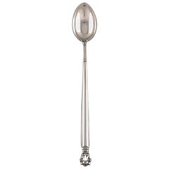 Georg Jensen "Acorn" Ice Tea Spoon in Sterling Silver