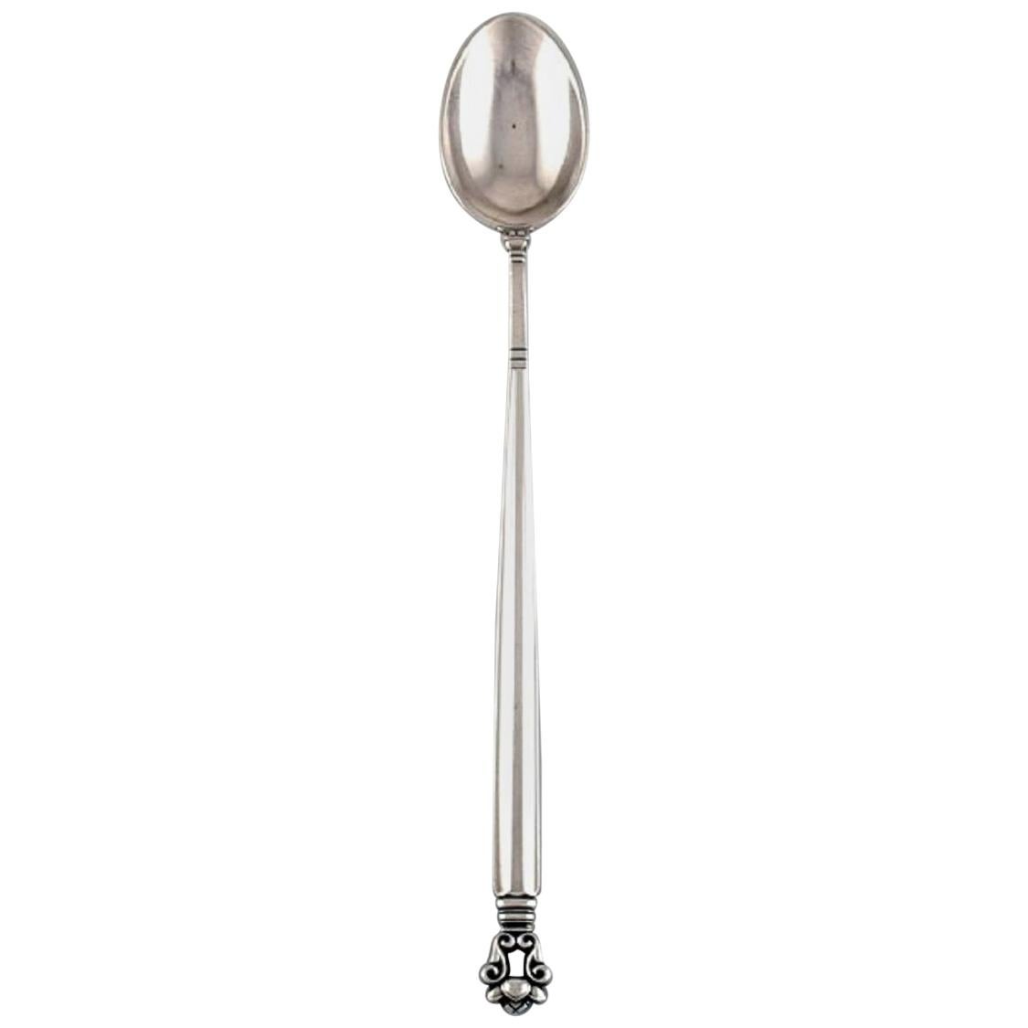 Georg Jensen Acorn Ice Tea Spoon in Sterling Silver