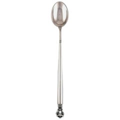 Georg Jensen Acorn Ice Tea Spoon in Sterling Silver
