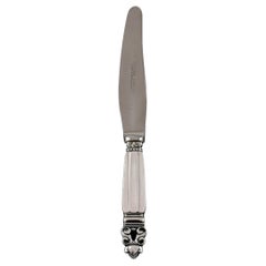 Georg Jensen Acorn Lunch Knife in Sterling Silver, Six Knives Available