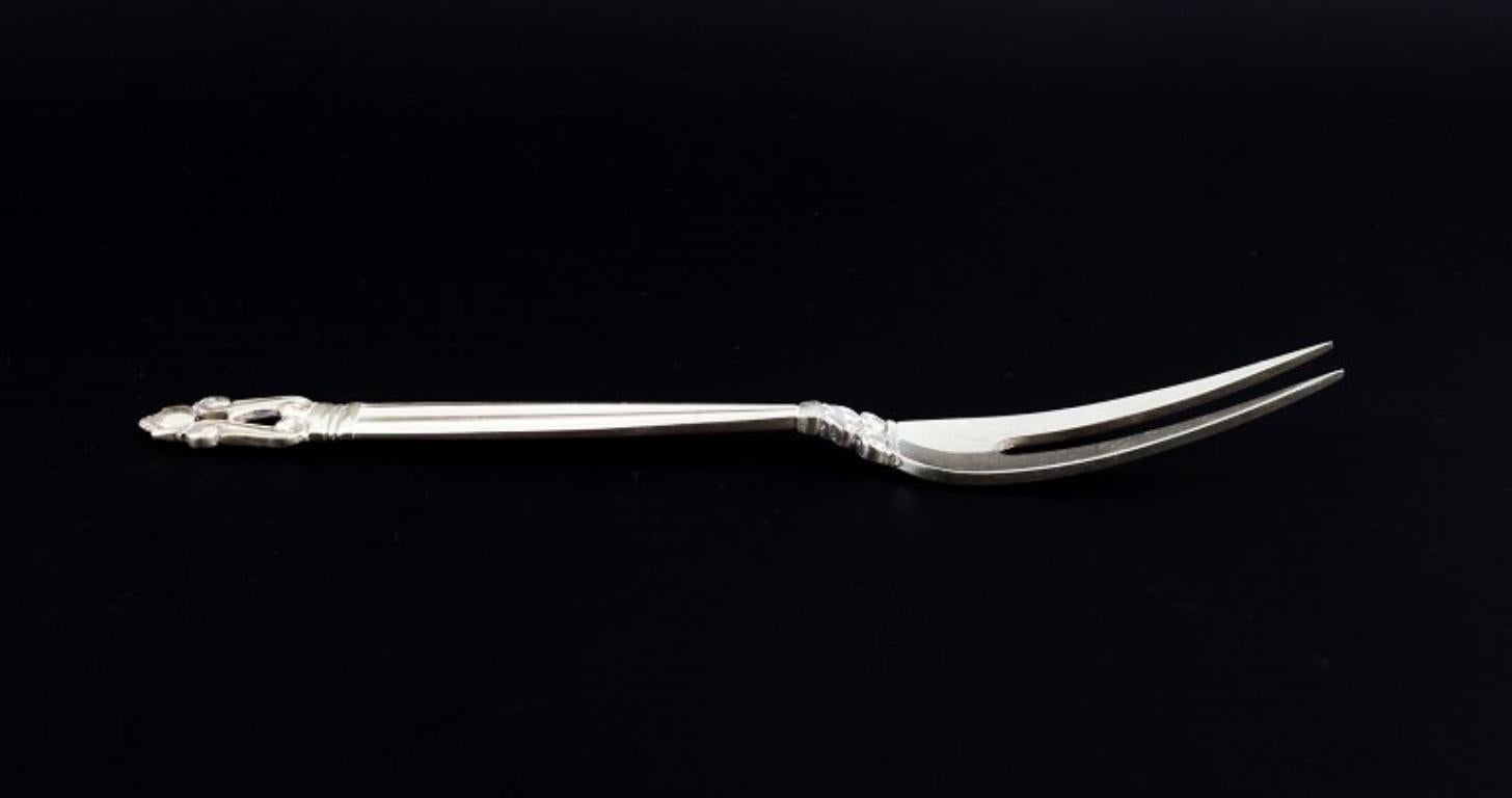 Georg Jensen, Acorn, meat fork in sterling silver.
Stamped after 1945.
In perfect condition with minimal signs of use.
Marked.
Dimensions: L 20.0 cm.