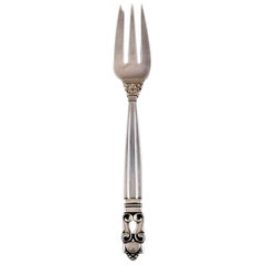 Georg Jensen "Acorn" Pastry Fork in Sterling Silver, 29 Pieces