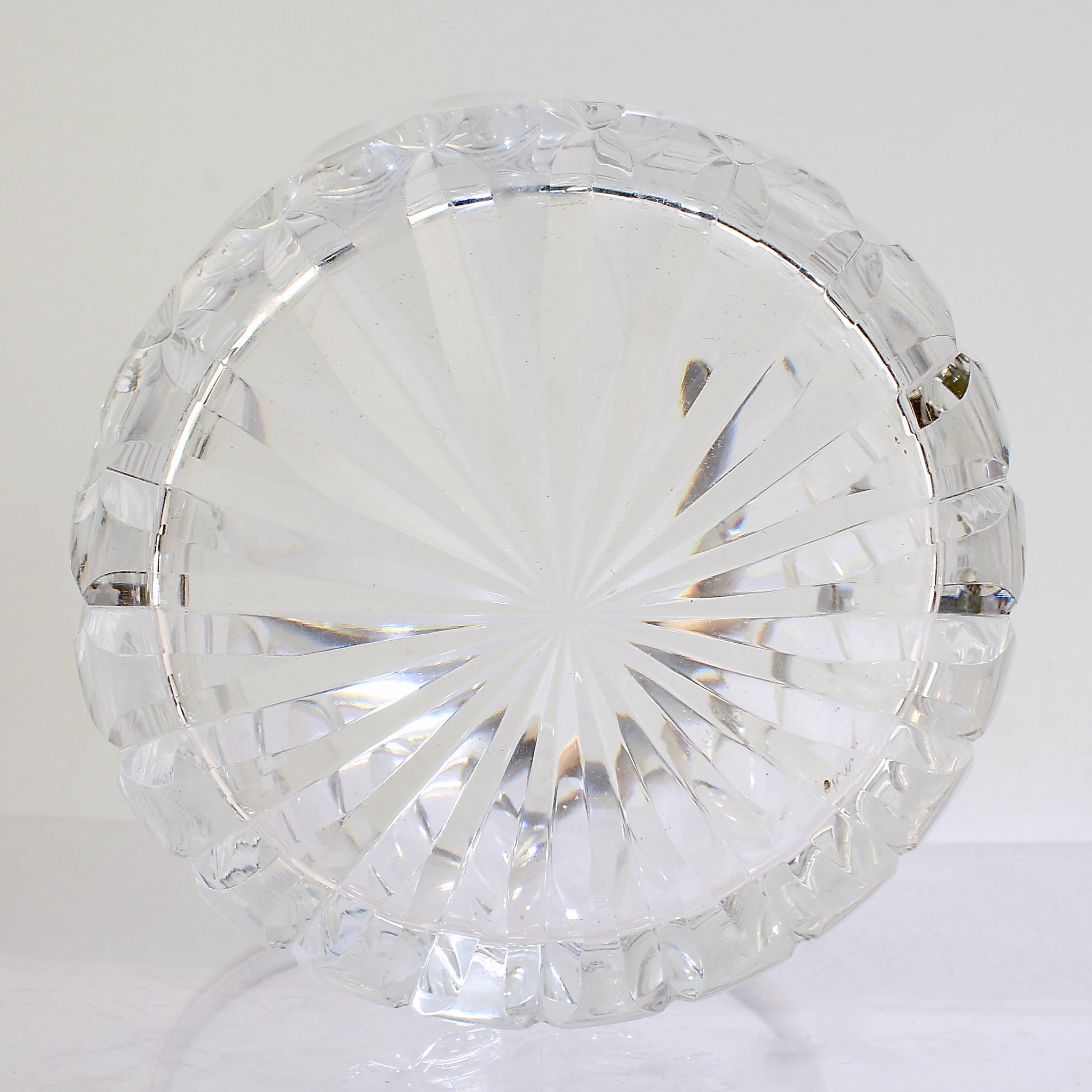 Georg Jensen Acorn Pattern Sterling Silver & Crystal Ice Bucket by Johan Rohde For Sale 3