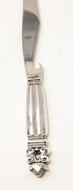 Georg Jensen Acorn Pronged Bar Knife