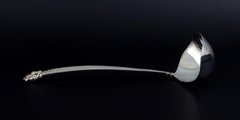 Georg Jensen Acorn, cuillère à sauce en argent sterling.