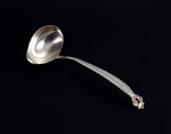 Georg Jensen, Acorn, cuillère à sauce en argent sterling.