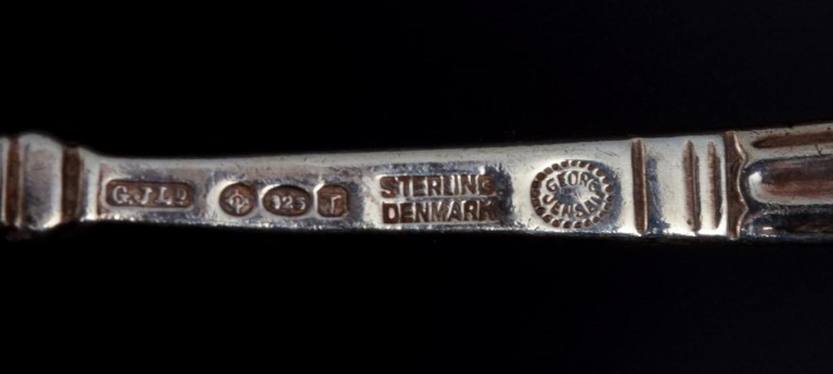 Georg Jensen, Acorn, Sauce Spoon in Sterling Silver.  In Excellent Condition For Sale In Copenhagen, DK