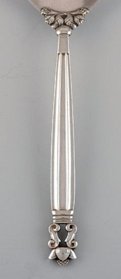 Georg Jensen Acorn Serving Spoon in Sterling Silver