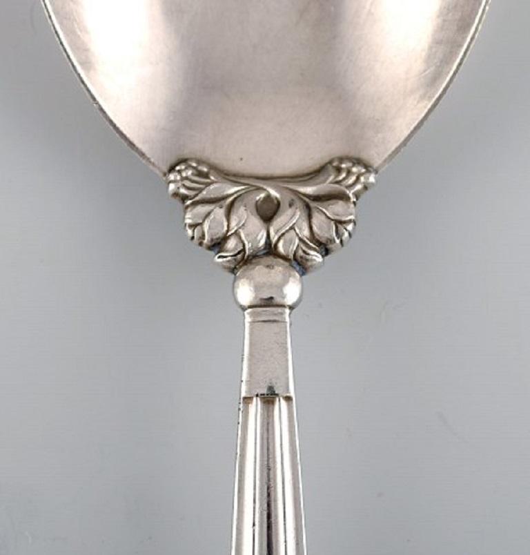 Danish Georg Jensen Acorn Serving Spoon in Sterling Silver