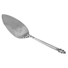 Georg Jensen Acorn Sterling Silver Cake Server, Large 193