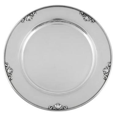 Georg Jensen Acorn Sterling Silver Charger Plate 642A For Sale