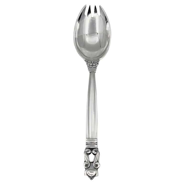 Georg Jensen Acorn Sterling Silver forchetta per bambini/cucchiaio 190