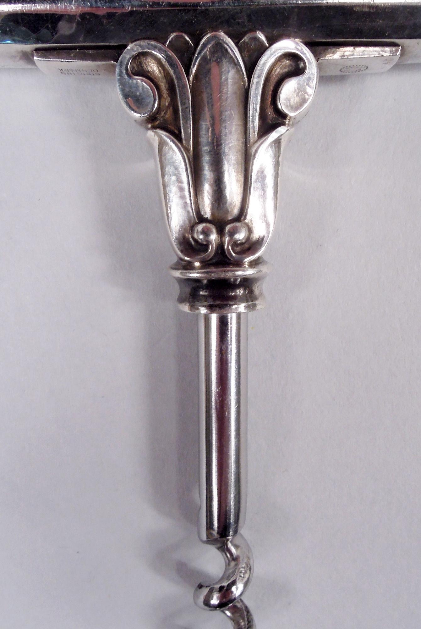Korkenzieher aus Sterlingsilber mit Eichel von Georg Jensen (Skandinavische Moderne)