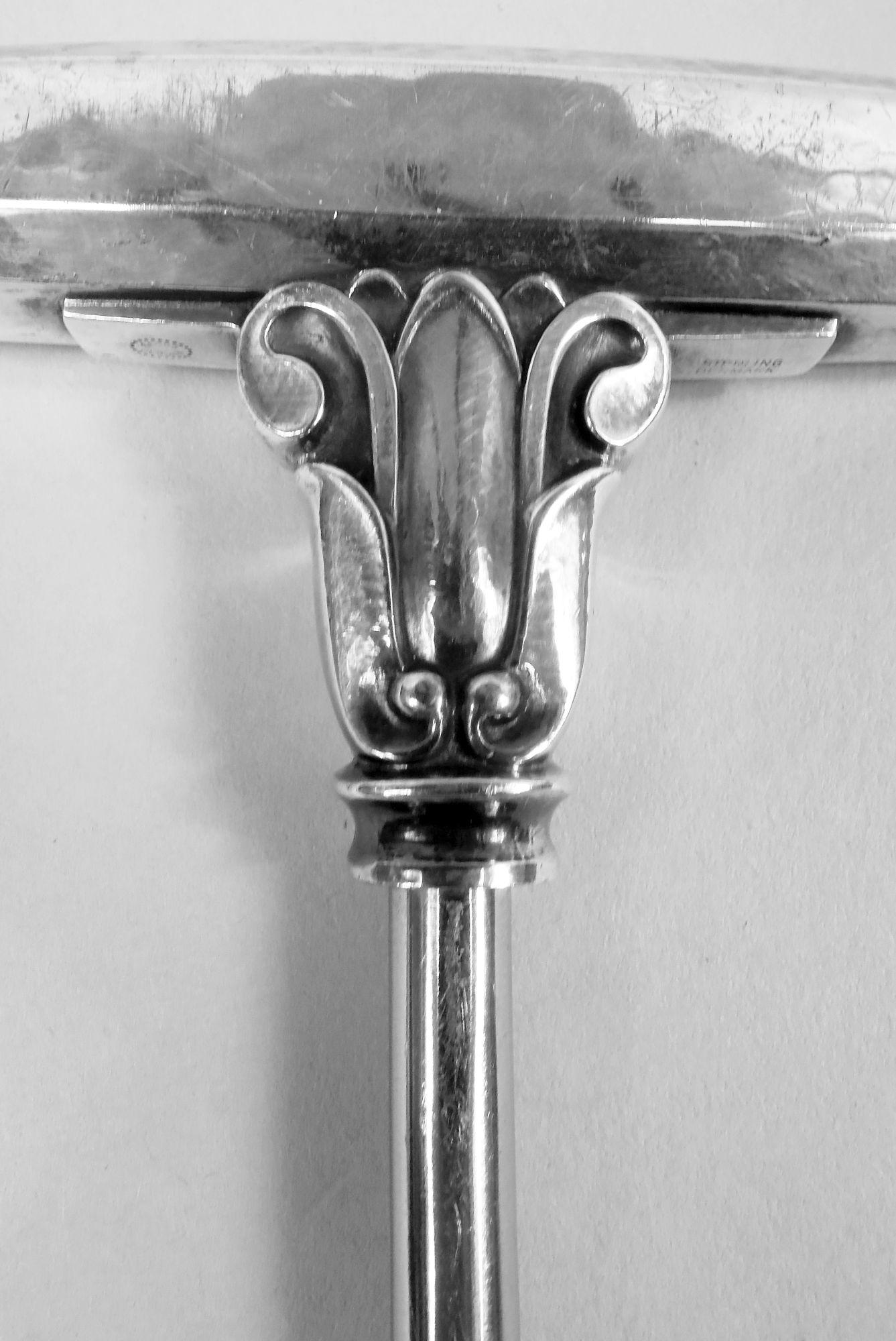 Korkenzieher aus Sterlingsilber mit Eichel von Georg Jensen im Zustand „Gut“ in New York, NY