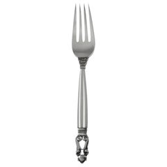 Georg Jensen Forchetta da tavola in argento Sterling Acorn 012