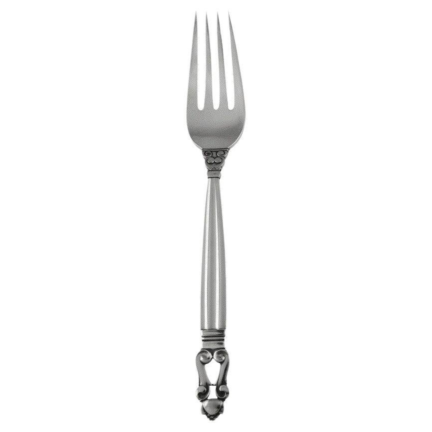Georg Jensen Forchetta da tavola in argento Sterling Acorn 012
