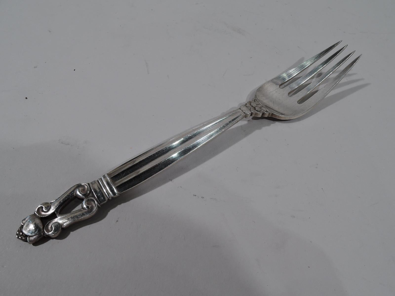 Danish Georg Jensen Acorn Sterling Silver Dinner Set with 153 Pieces