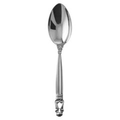 Vintage Georg Jensen Acorn Sterling Silver Dinner Spoon 011