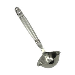 Louche à sauce à glands en argent sterling Georg Jensen 154