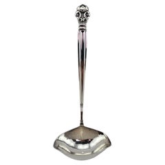 Georg Jensen "Bellota" Cuchara para salsa de plata de ley