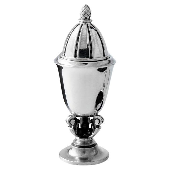 Georg Jensen Acorn Sterling Silver Pepper Shaker 741 For Sale