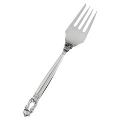 Georg Jensen Acorn Sterling Silver Salad Fork 041