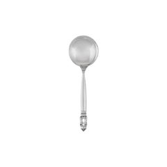 Cuillère à soupe à glands en argent sterling Georg Jensen, petit modèle 052