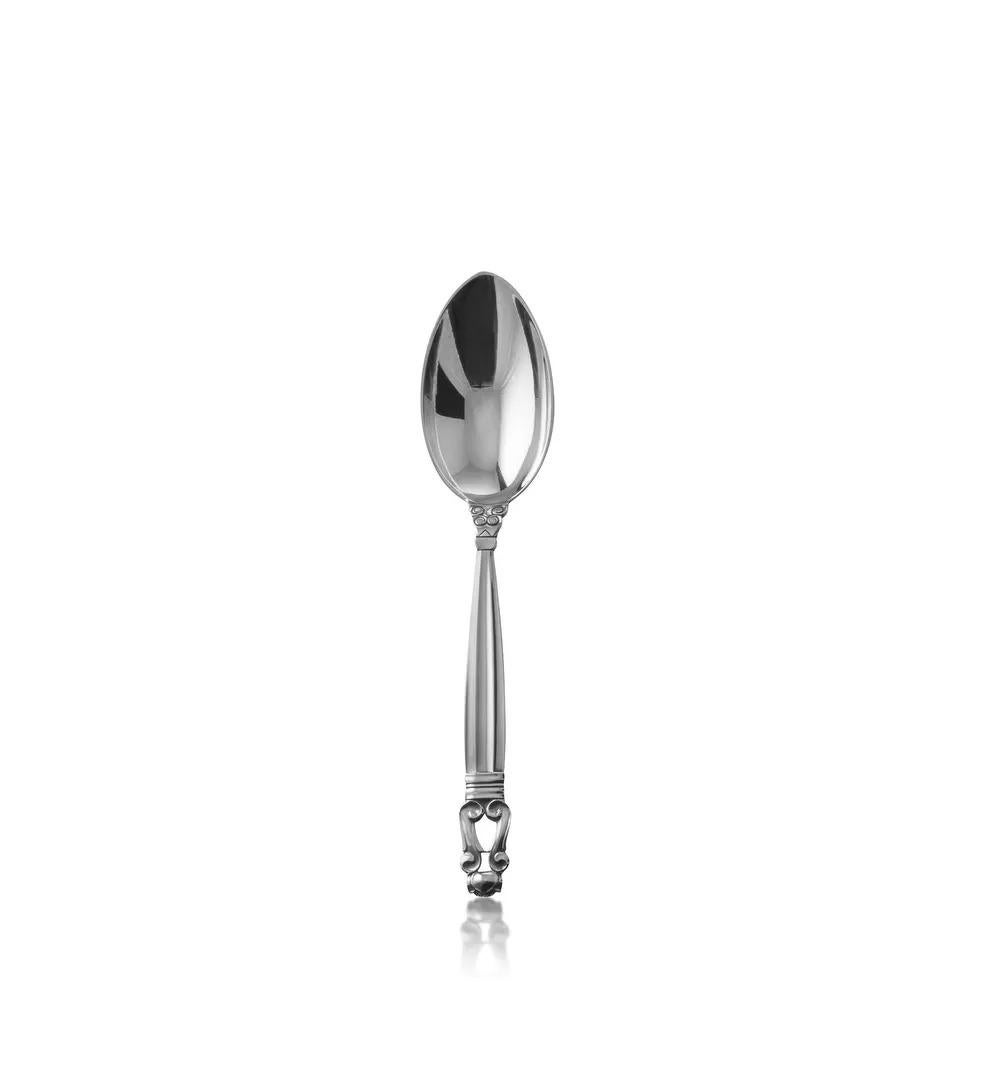 Georg Jensen Acorn Sterling Silverware Service, 6 settings In Excellent Condition In Hellerup, DK
