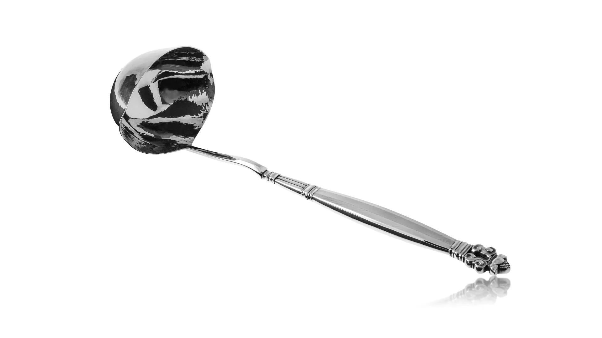 Georg Jensen Bellota Servicio de Cubiertos de Plata de Ley para 12 Hecho a mano en venta