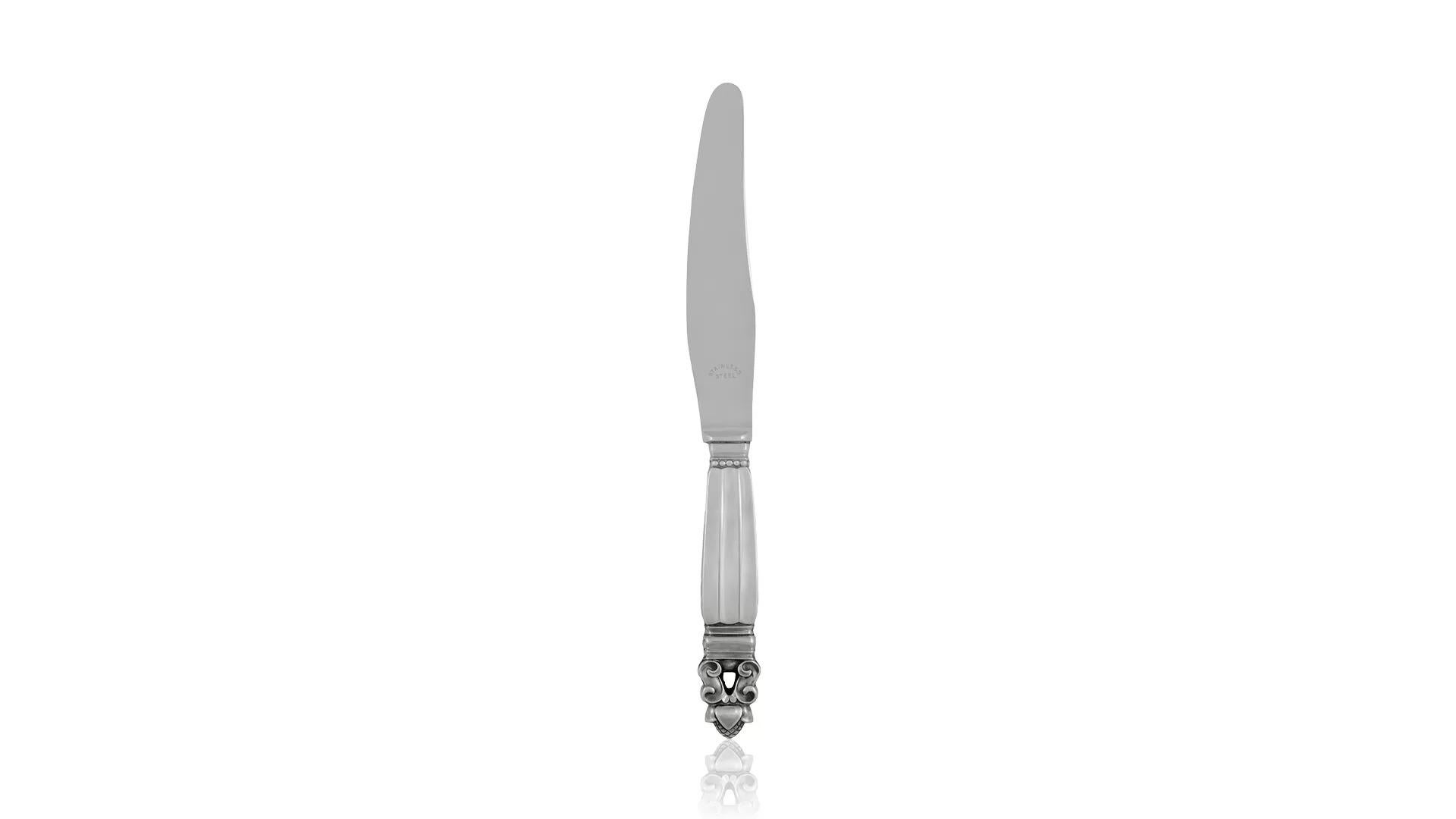 Georg Jensen Acorn Sterling Silverware Service for 6 For Sale 6