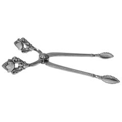Georg Jensen Acorn Sterling Sugar Nips