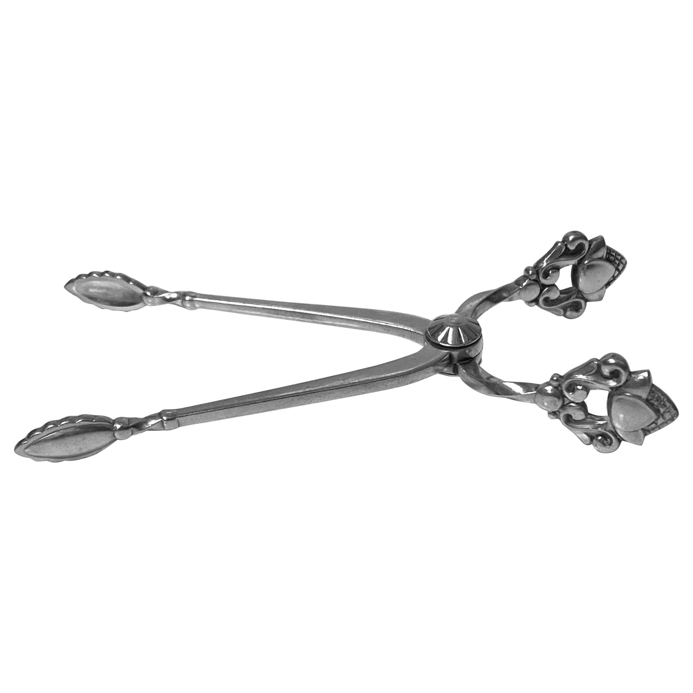 Georg Jensen Acorn Sterling Sugar Nips