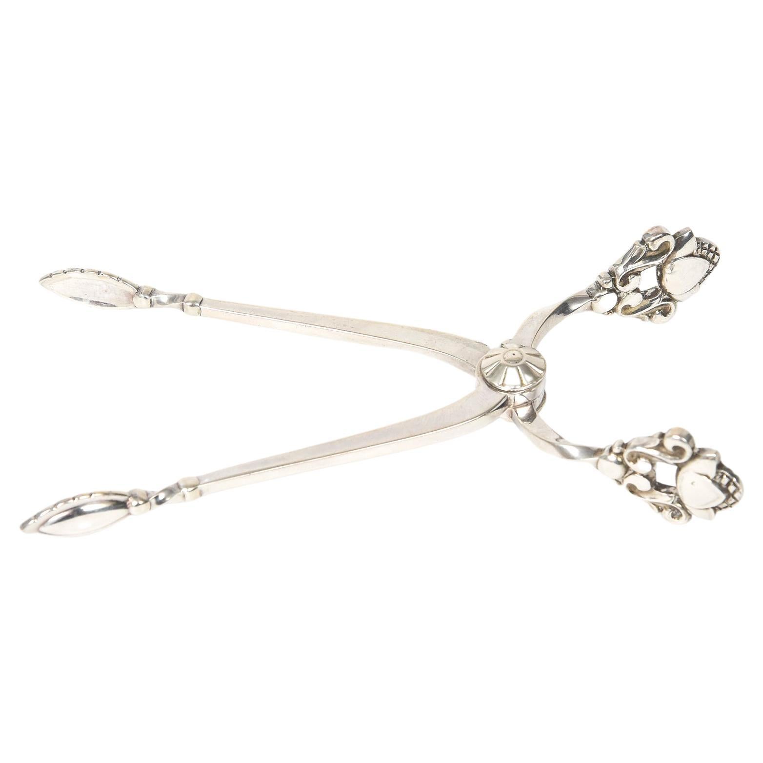 Acorn By Georg Jensen Sterling Silver Tea Caddy / Sugar Spoon – 4 1/8", #171, Post-1940
