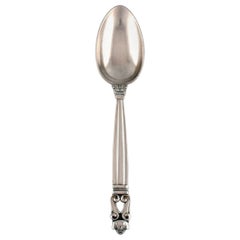 Georg Jensen Acorn Tablespoon in Sterling Silver, 2 Pieces in Stock