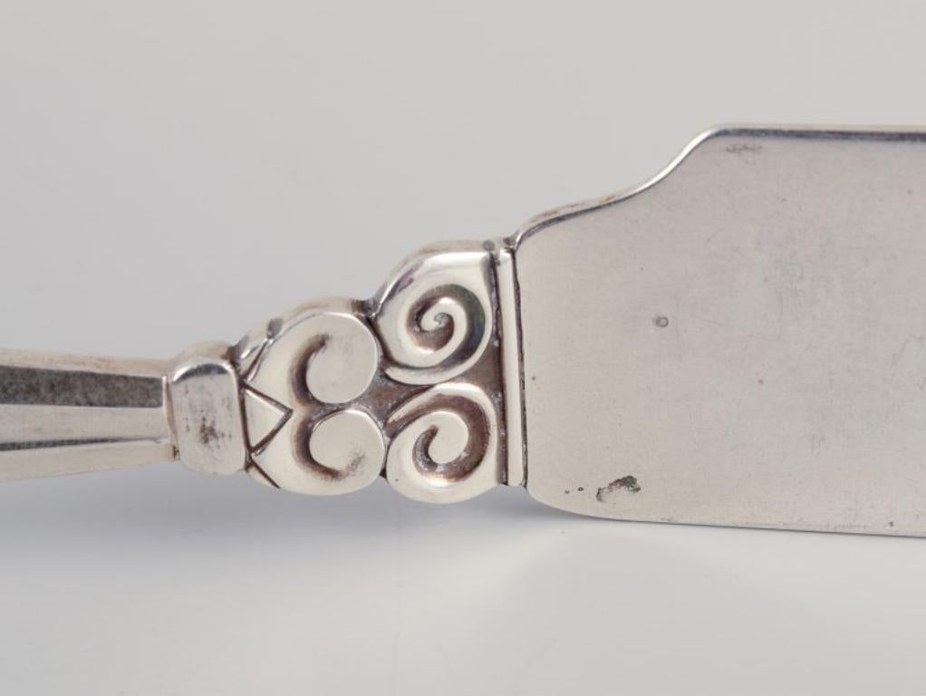 Danese Georg Jensen Acorn. Tre coltelli da pesce in argento sterling. in vendita