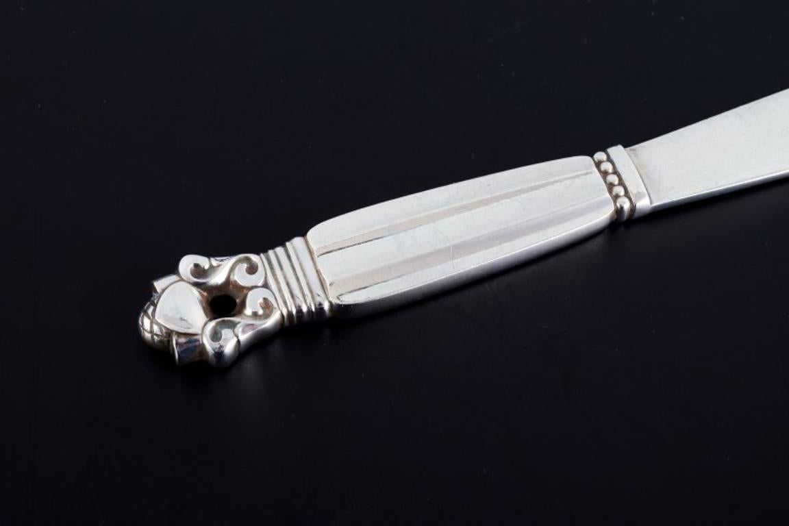 Art Deco Georg Jensen, Acorn, Two Butter Knives in Sterling Silver For Sale