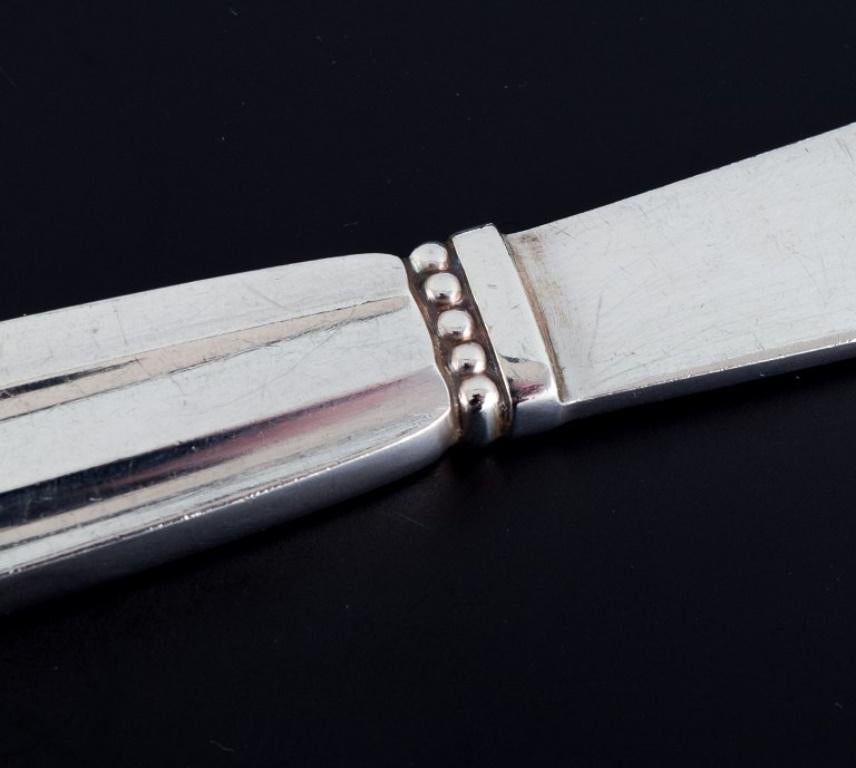 Danish Georg Jensen, Acorn, Two Butter Knives in Sterling Silver For Sale